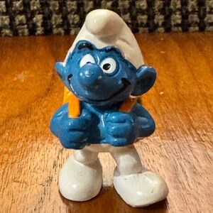 1981 Peyo Student Backpack Smurf